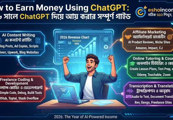 How to Earn Money Using ChatGPT: ২০২৬ সালে ChatGPT দিয়ে আয় করার সম্পূর্ণ গাইড