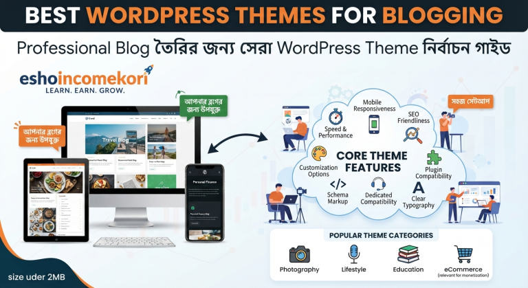 Best WordPress Themes for Blogging: Professional Blog তৈরির জন্য সেরা WordPress Theme নির্বাচন গাইড