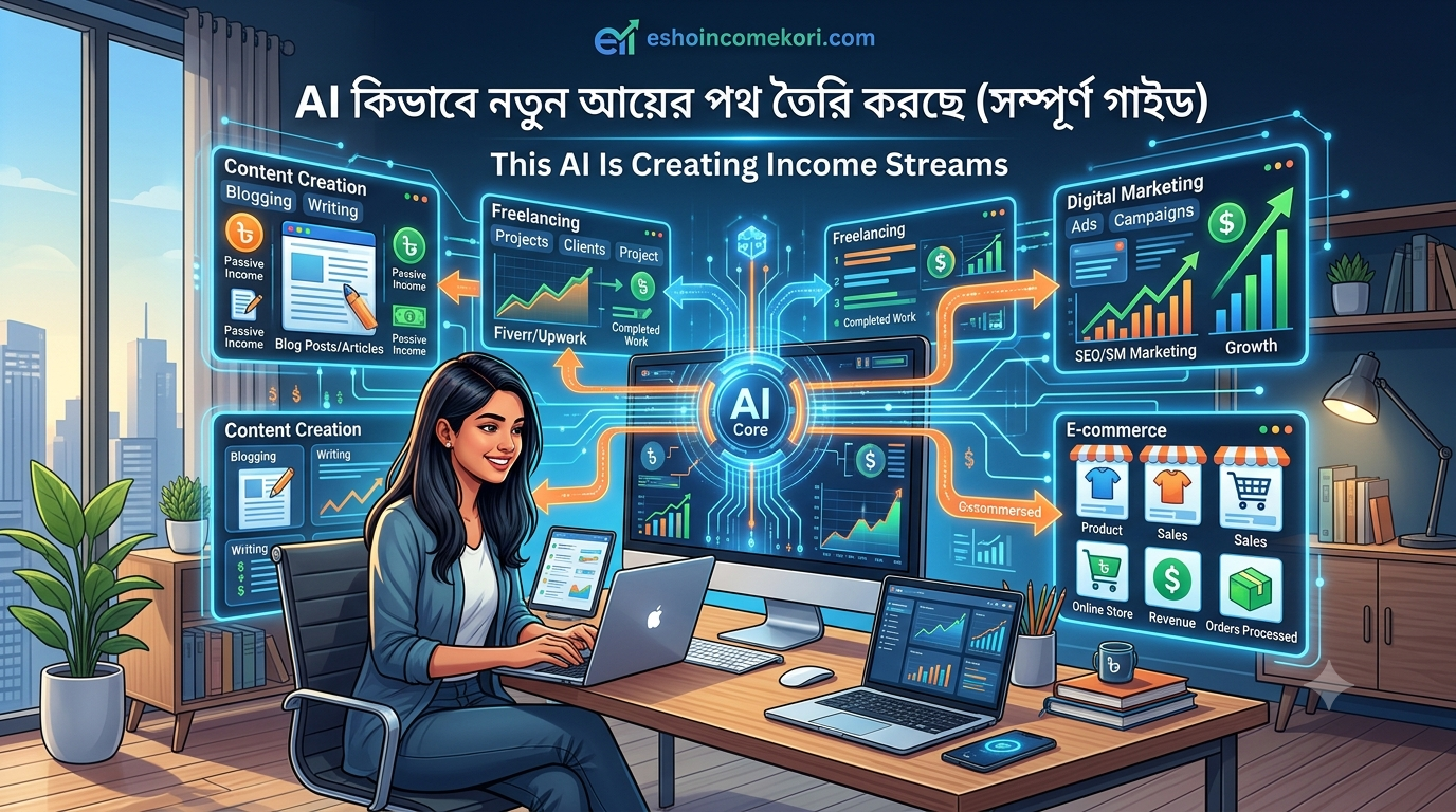 This AI Is Creating Income Streams | AI কীভাবে নতুন আয়ের পথ তৈরি করছে সম্পূর্ণ গাইড