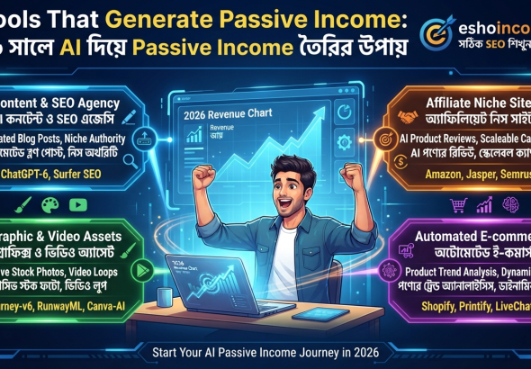 AI Tools That Generate Passive Income: ২০২৬ সালে AI দিয়ে Passive Income তৈরির উপায়