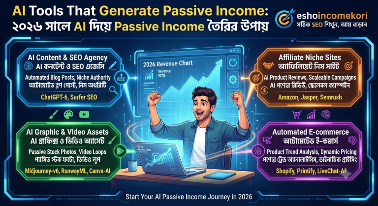 AI Tools That Generate Passive Income: ২০২৬ সালে AI দিয়ে Passive Income তৈরির উপায়
