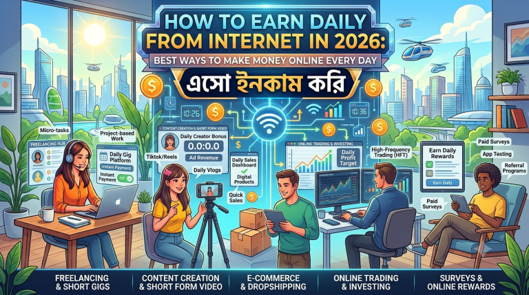 How to Earn Daily From Internet in 2026: Best Ways to Make Money Online Every Day