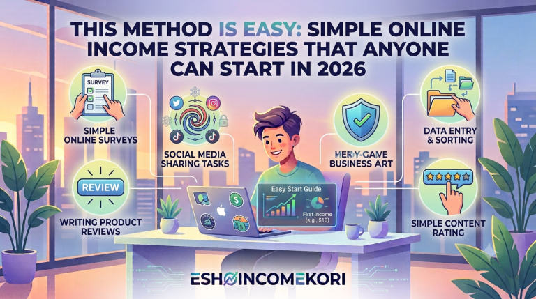 This Method Is Easy: Simple Online Income Strategies That Anyone Can Start in 2026