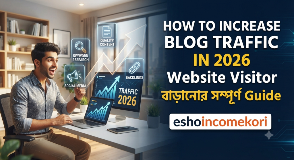 How to Increase Blog Traffic in 2026: Website Visitor বাড়ানোর সম্পূর্ণ Guide