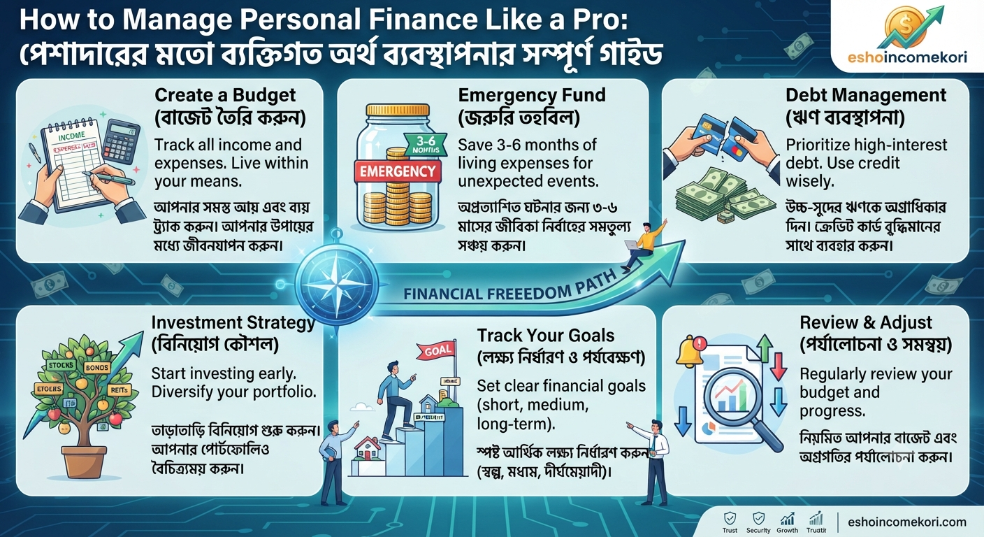 How to Manage Personal Finance Like a Pro: পেশাদারের মতো ব্যক্তিগত অর্থ ব্যবস্থাপনার সম্পূর্ণ গাইড