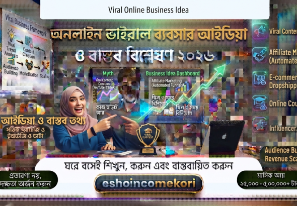 Viral online business idea অনলাইন ভাইরাল ব্যবসার আইডিয়া ও বাস্তব বিশ্লেষণ ২০২৬