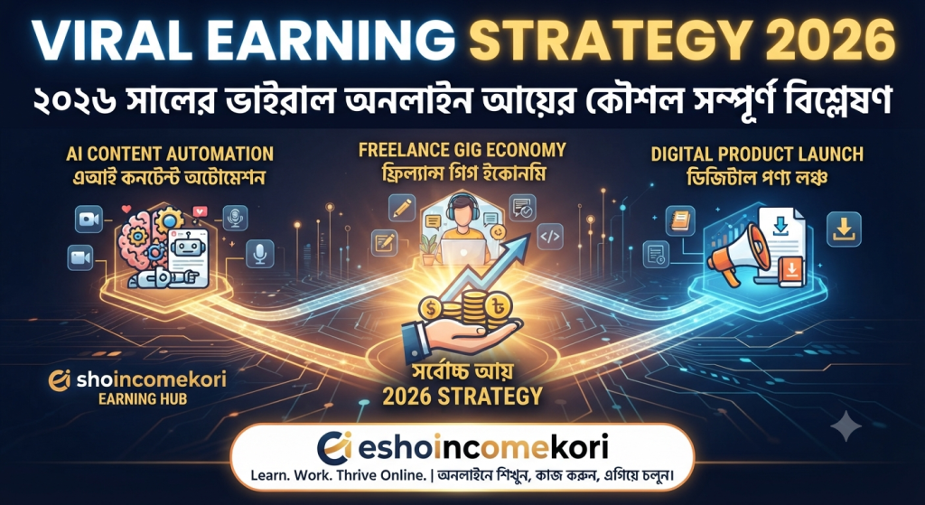 Viral Earning Strategy 2026 | ২০২৬ সালের ভাইরাল অনলাইন আয়ের কৌশল সম্পূর্ণ বিশ্লেষণ