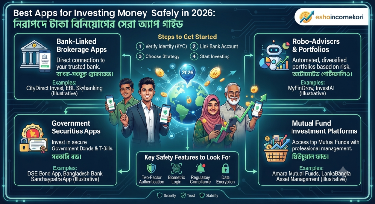 Best Apps for Investing Money Safely in 2026: নিরাপদে টাকা বিনিয়োগের সেরা অ্যাপ গাইড