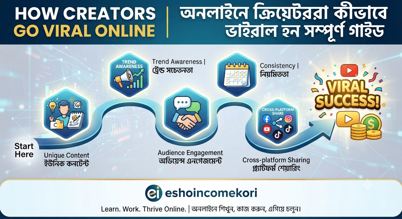 How Creators Go Viral Online | অনলাইনে ক্রিয়েটররা কীভাবে ভাইরাল হন সম্পূর্ণ গাইড