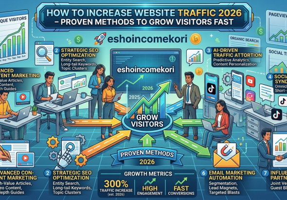 How to Increase Website Traffic 2026 – Proven Methods to Grow Visitors Fast