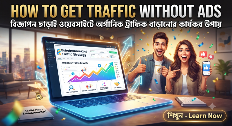 How to Get Traffic Without Ads: বিজ্ঞাপন ছাড়াই ওয়েবসাইটে অর্গানিক ট্রাফিক বাড়ানোর কার্যকর উপায়