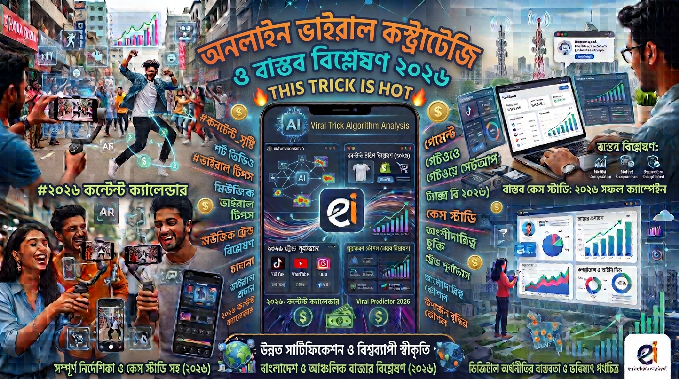 Viral content strategy অনলাইন ভাইরাল কনটেন্ট স্ট্র্যাটেজি ও বাস্তব বিশ্লেষণ ২০২৬
