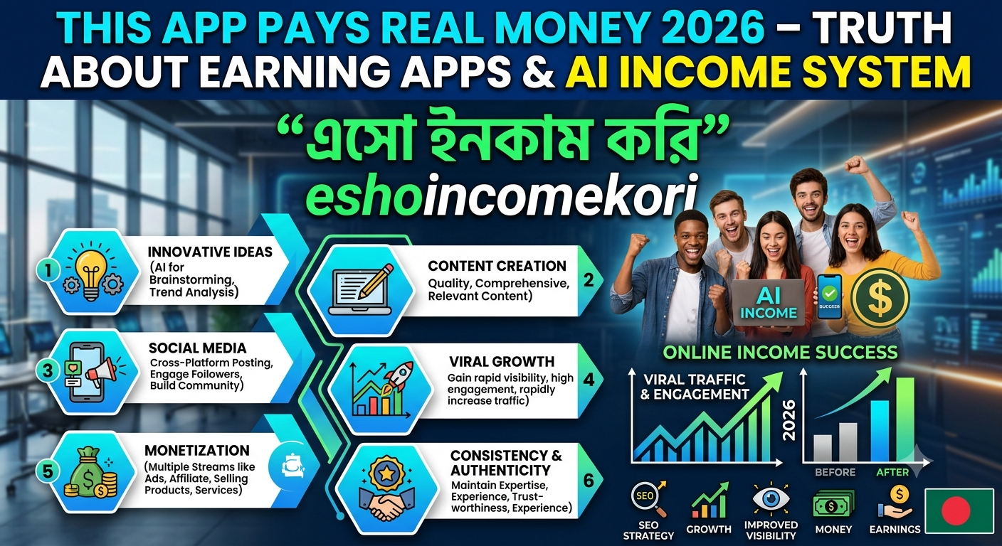This App Pays Real Money 2026 – Truth About Earning Apps & AI Income System