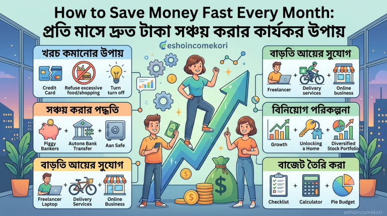 How to Save Money Fast Every Month: প্রতি মাসে দ্রুত টাকা সঞ্চয় করার কার্যকর উপায়