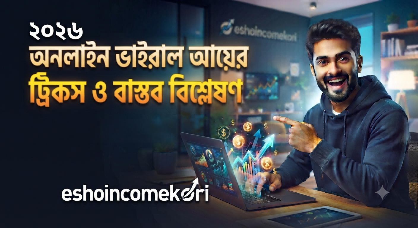 Viral online earning tricks অনলাইন ভাইরাল আয়ের ট্রিকস ও বাস্তব বিশ্লেষণ ২০২৬
