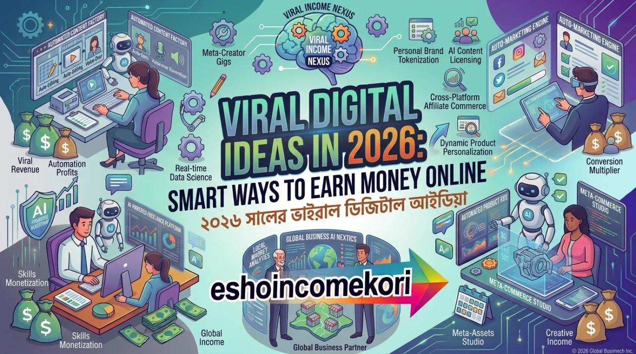 Viral Digital Income Ideas in 2026: Smart Ways to Earn Money Online | ২০২৬ সালের ভাইরাল ডিজিটাল আয়ের আইডিয়া