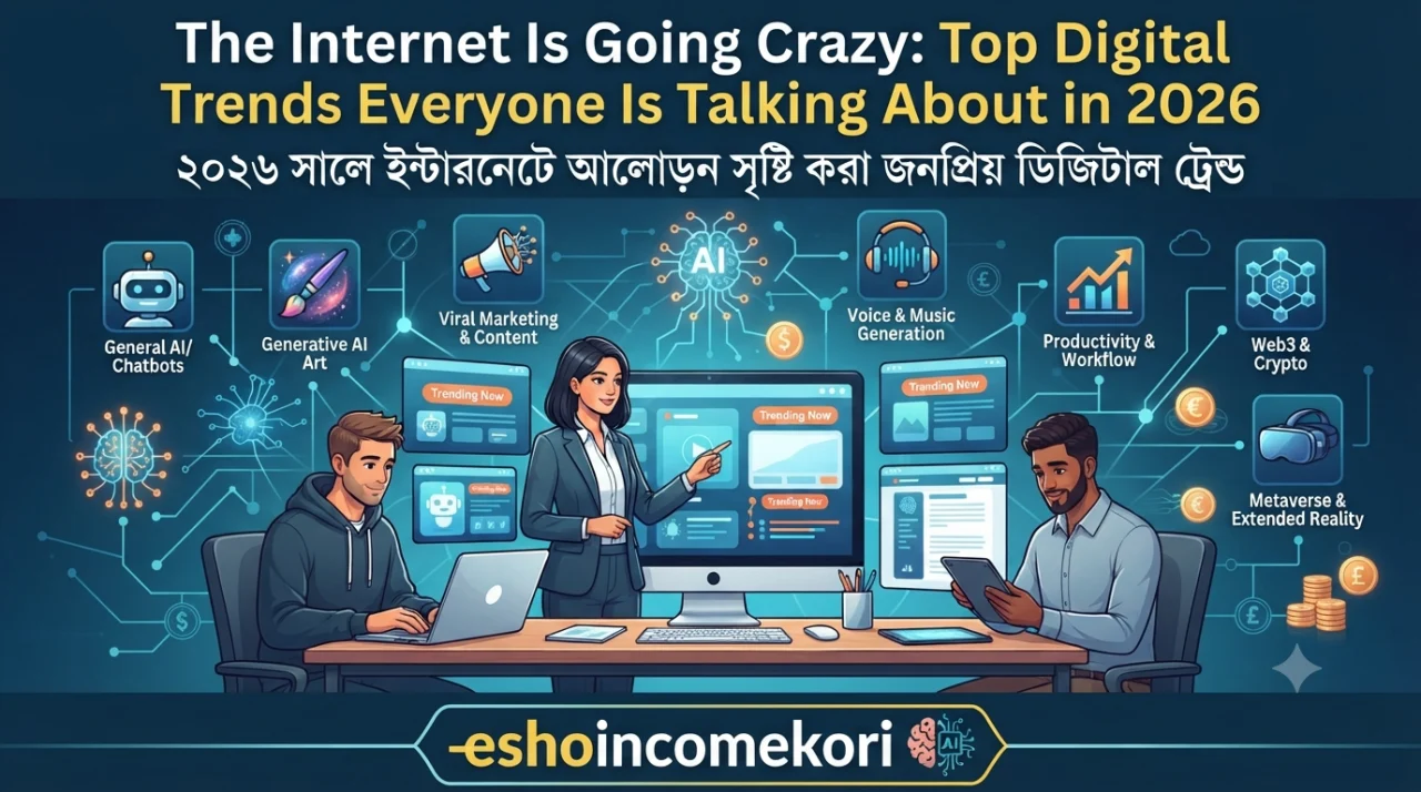 The Internet Is Going Crazy: Top Digital Trends Everyone Is Talking About in 2026 | ২০২৬ সালে ইন্টারনেটে আলোড়ন সৃষ্টি করা জনপ্রিয় ডিজিটাল ট্রেন্ড