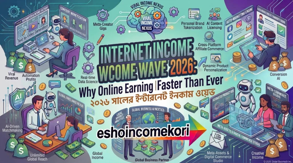 Internet Income Wave 2026: Why Online Earning Is Growing Faster Than Ever | ২০২৬ সালের ইন্টারনেট ইনকাম ওয়েভ