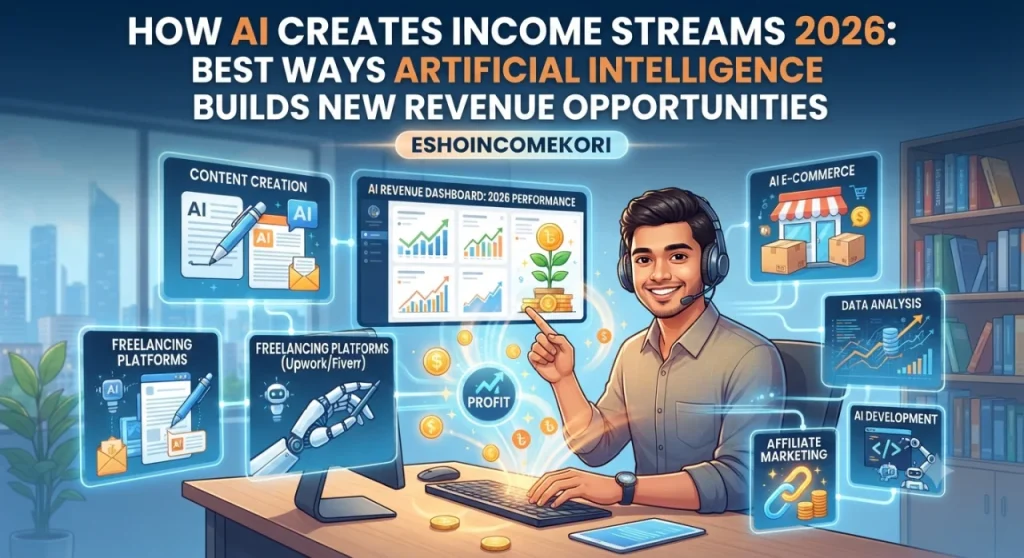How AI Creates Income Streams 2026: Best Ways Artificial Intelligence Builds New Revenue Opportunities