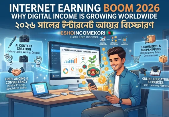 Internet Earning Boom 2026: Why Digital Income Is Growing Worldwide | ২০২৬ সালের ইন্টারনেট আয়ের বিস্ফোরণ