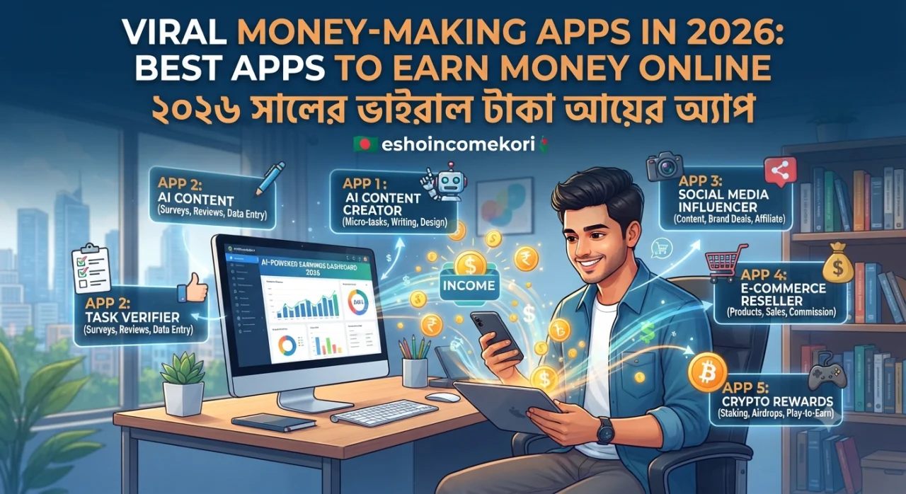 Viral Money-Making Apps in 2026: Best Apps to Earn Money Online | ২০২৬ সালের ভাইরাল টাকা আয়ের অ্যাপ