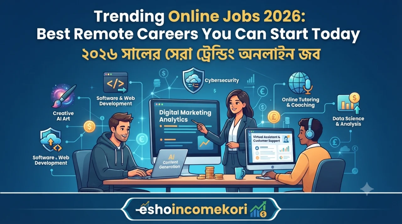 Trending Online Jobs 2026: Best Remote Careers You Can Start Today | ২০২৬ সালের সেরা ট্রেন্ডিং অনলাইন জব