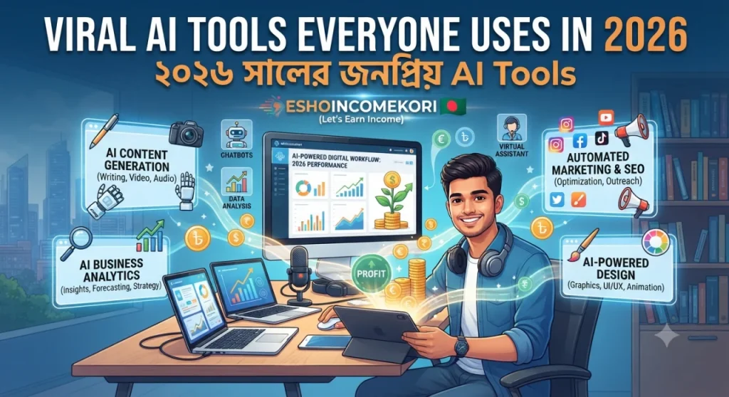 Viral AI Tools Everyone Uses in 2026: Best AI Tools Changing the Digital World | ২০২৬ সালের জনপ্রিয় AI Tools