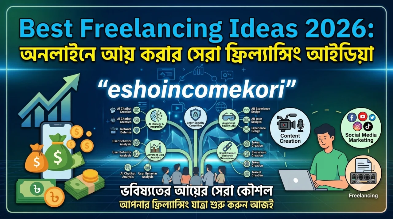 Best Freelancing Ideas 2026: অনলাইনে আয় করার সেরা ফ্রিল্যান্সিং আইডিয়া