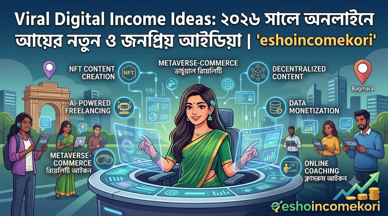 Viral Digital Income Ideas: ২০২৬ সালে অনলাইনে আয়ের নতুন ও জনপ্রিয় আইডিয়া