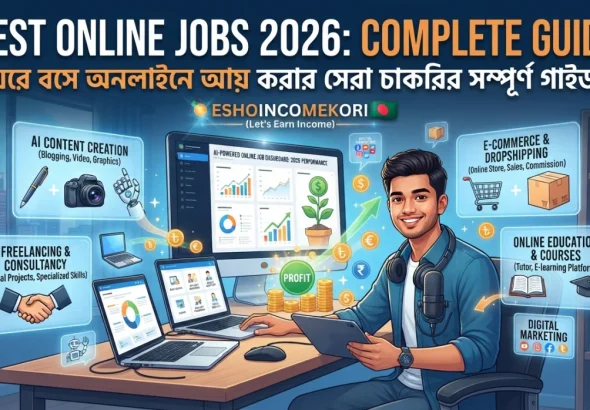 Best Online Jobs 2026: ঘরে বসে অনলাইনে আয় করার সেরা চাকরির সম্পূর্ণ গাইড