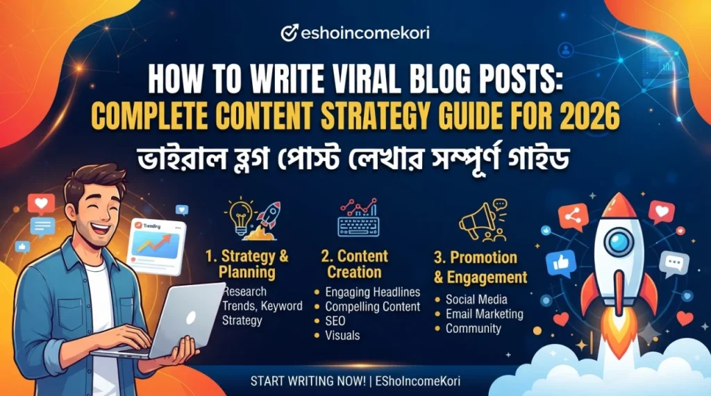 How to Write Viral Blog Posts: Complete Content Strategy Guide for 2026 | ভাইরাল ব্লগ পোস্ট লেখার সম্পূর্ণ গাইড