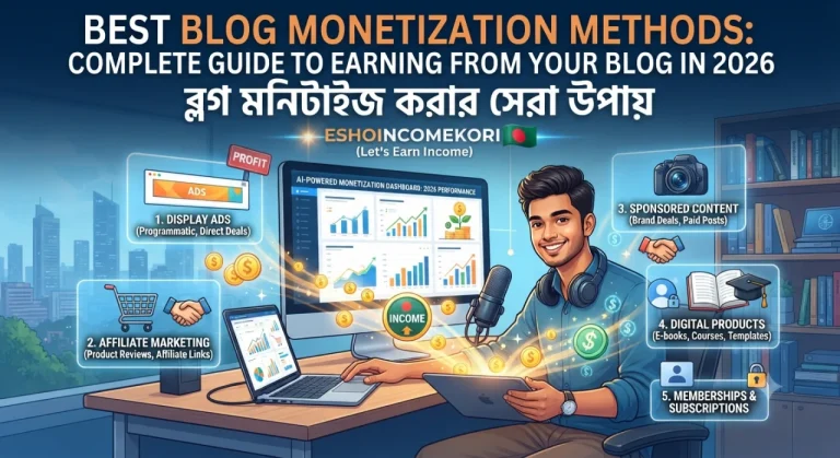 Best Blog Monetization Methods: Complete Guide to Earning from Your Blog in 2026 | ব্লগ মনিটাইজ করার সেরা উপায়