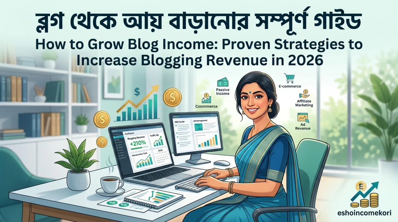 How to Grow Blog Income: Proven Strategies to Increase Blogging Revenue in 2026 | ব্লগ থেকে আয় বাড়ানোর সম্পূর্ণ গাইড