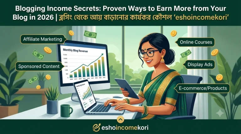 Blogging Income Secrets: Proven Ways to Earn More from Your Blog in 2026 | ব্লগিং থেকে আয় বাড়ানোর কার্যকর কৌশল