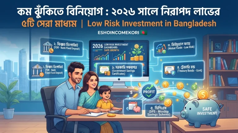 কম ঝুঁকিতে বিনিয়োগ: ২০২৬ সালে নিরাপদ লাভের ৫টি সেরা মাধ্যম | Low Risk Investment in Bangladesh