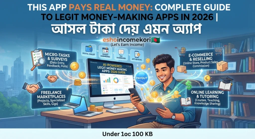 This App Pays Real Money: Complete Guide to Legit Money-Making Apps in 2026 | আসল টাকা দেয় এমন অ্যাপ