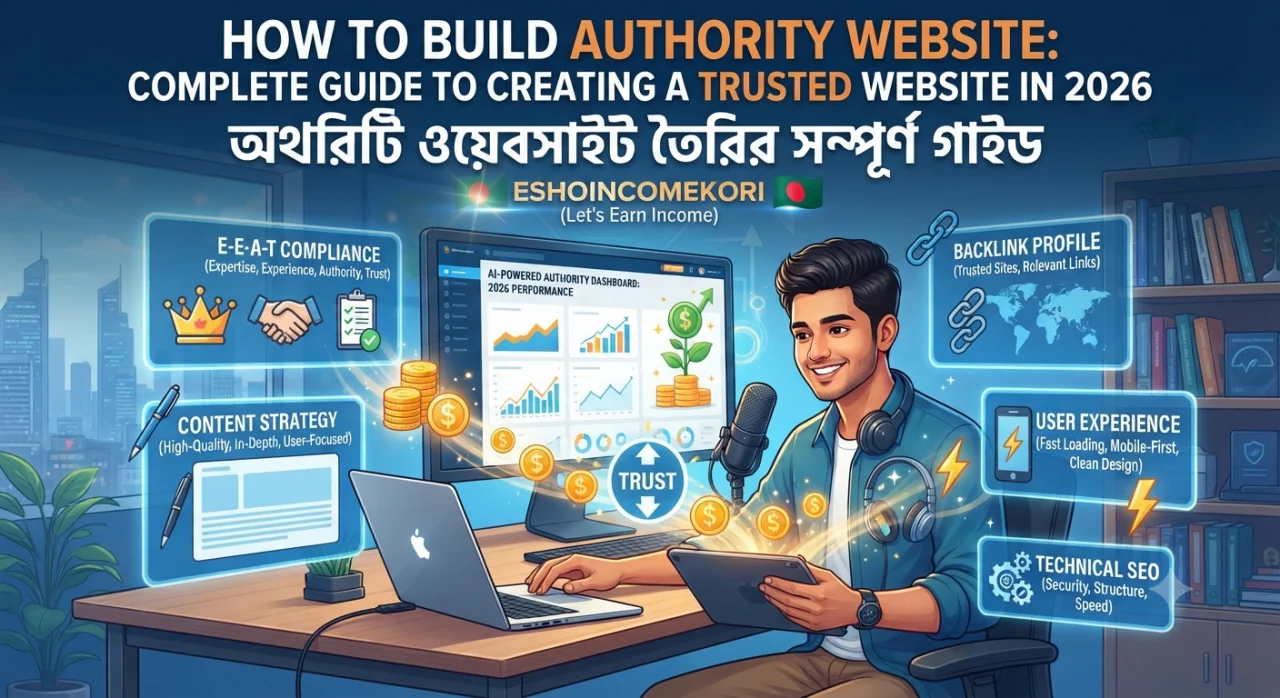 How to Build Authority Website: Complete Guide to Creating a Trusted Website in 2026 | অথরিটি ওয়েবসাইট তৈরির সম্পূর্ণ গাইড