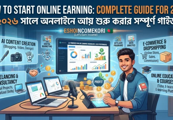 How to Start Online Earning: ২০২৬ সালে অনলাইনে আয় শুরু করার সম্পূর্ণ গাইড