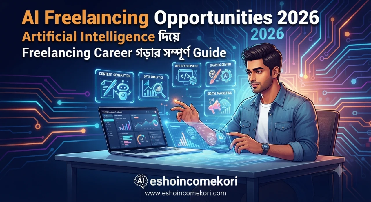 AI Freelancing Opportunities 2026: Artificial Intelligence দিয়ে Freelancing Career গড়ার সম্পূর্ণ Guide