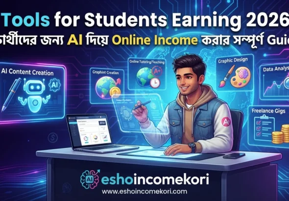 AI Tools for Students Earning 2026: শিক্ষার্থীদের জন্য AI দিয়ে Online Income করার সম্পূর্ণ Guide