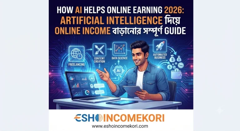 How AI Helps Online Earning 2026: Artificial Intelligence দিয়ে Online Income বাড়ানোর সম্পূর্ণ Guide
