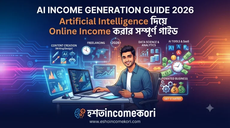 AI Income Generation Guide 2026: Artificial Intelligence দিয়ে Online Income করার সম্পূর্ণ গাইড