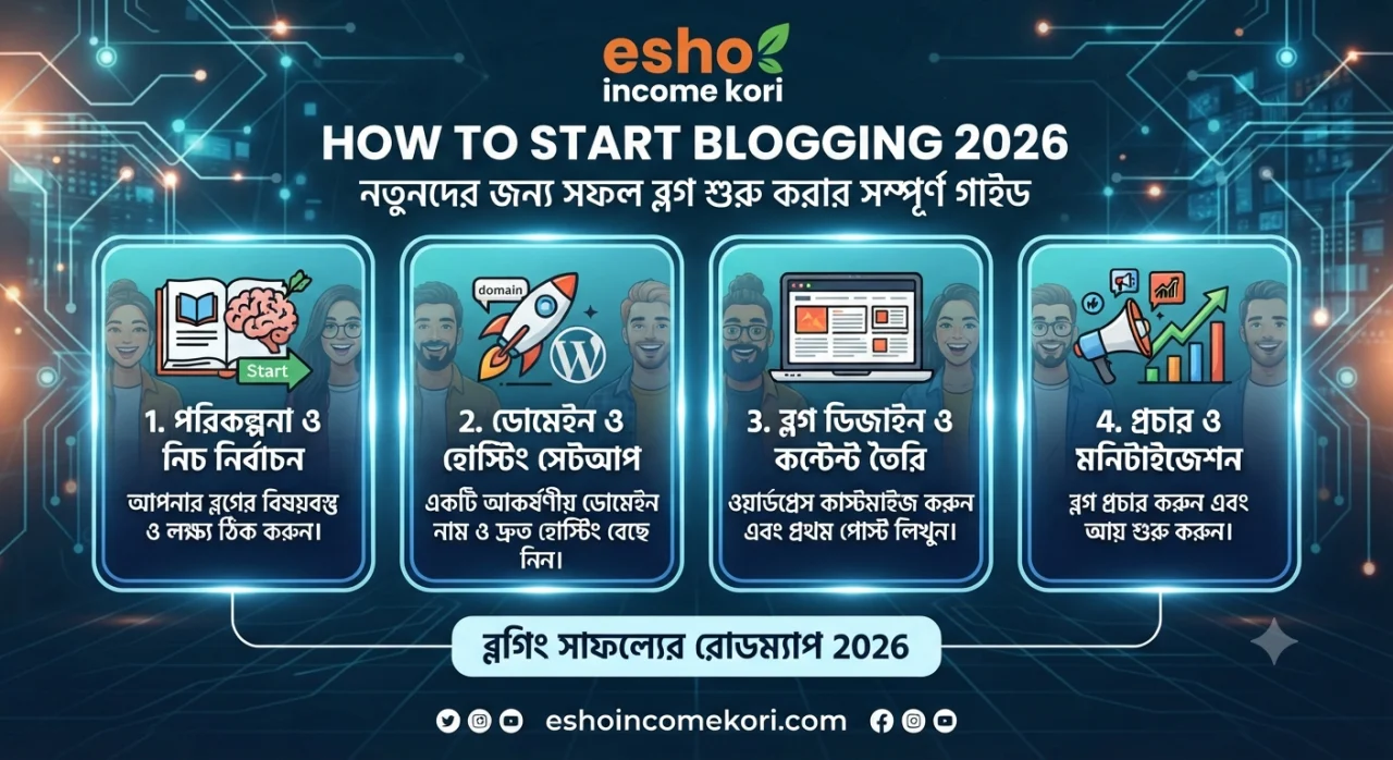 How to Start Blogging 2026: নতুনদের জন্য সফল ব্লগ শুরু করার সম্পূর্ণ গাইড