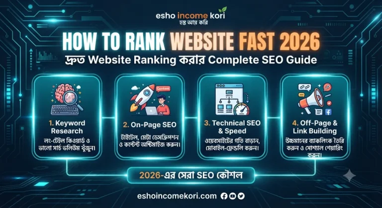 How to Rank Website Fast 2026: দ্রুত Website Ranking করার Complete SEO Guide
