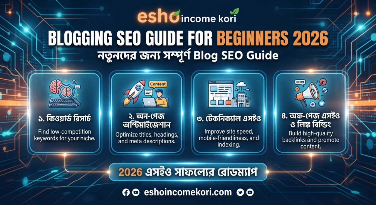 Blogging SEO Guide for Beginners 2026: নতুনদের জন্য সম্পূর্ণ Blog SEO Guide