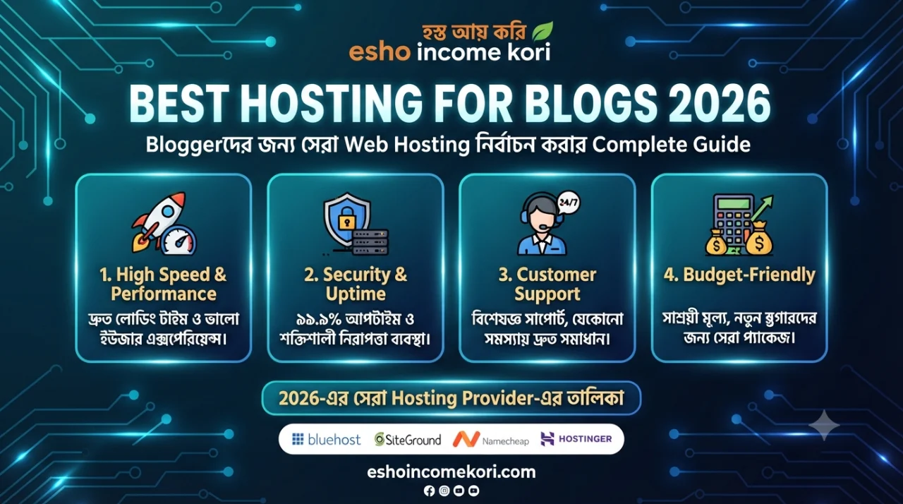 Best Hosting for Blogs 2026: Bloggerদের জন্য সেরা Web Hosting নির্বাচন করার Complete Guide