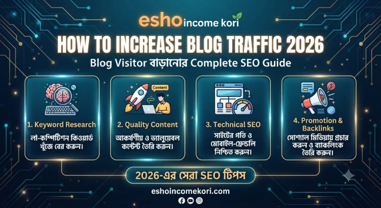 How to Increase Blog Traffic 2026: Blog Visitor বাড়ানোর Complete SEO Guide
