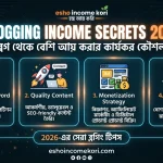 Blogging Income Secrets 2026: ব্লগ থেকে বেশি আয় করার কার্যকর কৌশল