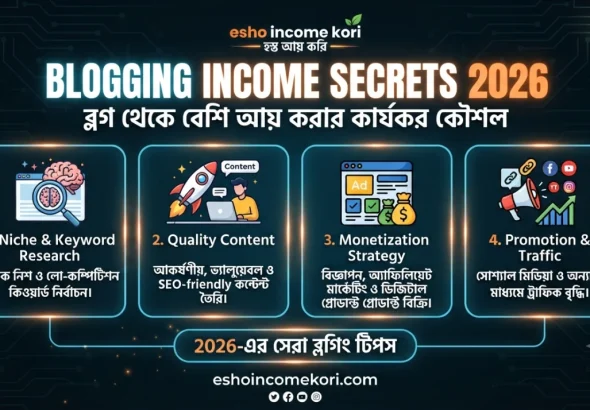 Blogging Income Secrets 2026: ব্লগ থেকে বেশি আয় করার কার্যকর কৌশল