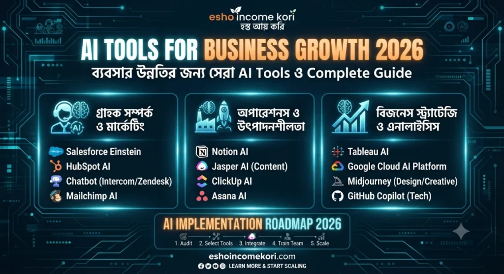 AI Tools for Business Growth 2026: ব্যবসার উন্নতির জন্য সেরা AI Tools ও Complete Guide